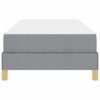 vidaXL Cama Box com colch&atilde;o Cinzento-claro 90 x 190 cm tecido