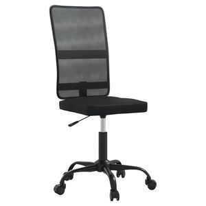 vidaXL Cadeira de escrit&oacute;rio tecido de malha preto
