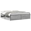 vidaXL Estrutura de cama 200x200 cm derivados madeira/metal