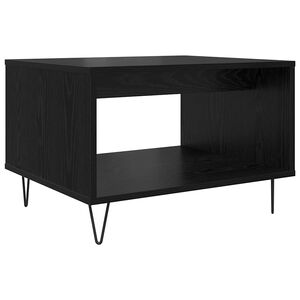 vidaXL Mesa de centro Carvalho preto 60 x 50 x 40 cm
