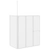 vidaXL Cabine de duche dobr&aacute;vel formato L 70x120x137 cm 4 pain&eacute;is