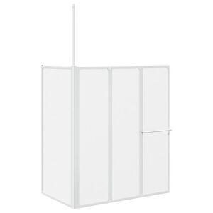 vidaXL Cabine de duche dobr&aacute;vel formato L 70x120x137 cm 4 pain&eacute;is
