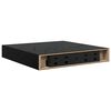 vidaXL Prateleiras de parede suspensas 4 pcs 23x23,5x3,8cm MDF preto