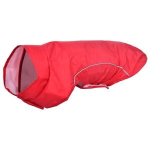 vidaXL Capa de chuva para cães com tiras reflectoras vermelho XS