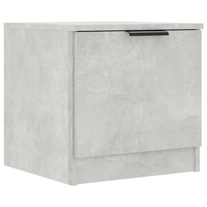 vidaXL Mesa de cabeceira 40x39x40 cm cinzento cimento