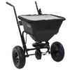 vidaXL Carrinho de m&atilde;o distribuidor de sal PVC e a&ccedil;o 106x73x76 cm 45 L