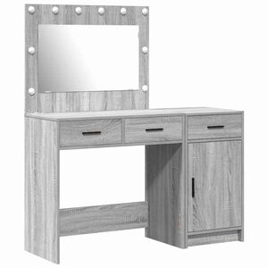 vidaXL Mesa de vestir 2 unid. Cinzeto 40 x 41 x 75 cm