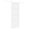 vidaXL Porta Deslizante 73,5 x 198,5 cm Derivados de Madeira Branco