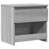 vidaXL Mesa cabeceira 40x30x39 cm derivados de madeira cinzento sonoma