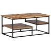 vidaXL Mesa de centro 90x50x39 cm teca recuperada maci&ccedil;a