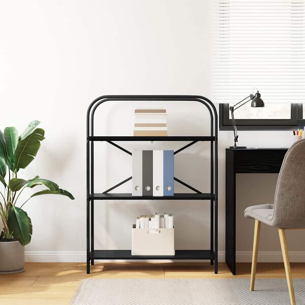 vidaXL Estante Carvalho Preto 80 x 30 x 109 cm Madeira processada