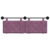 vidaXL Cabeceira Suspensa Roxo 150 x 55 x 5 cm Veludo