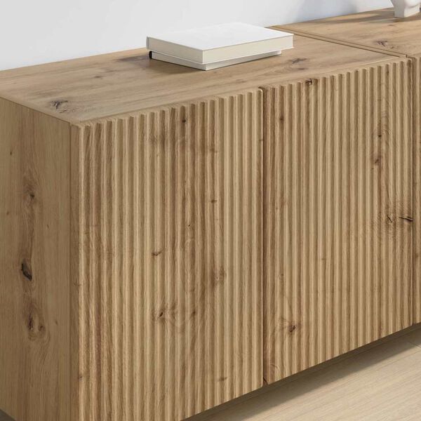 vidaXL Arm&aacute;rio de TV de Parede Carvalho Artesanal 59,5 x 31 x 40 cm