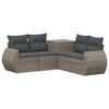 vidaXL Conjunto de Sof&aacute;s 5 unid. Cinza e Cinza Escuro