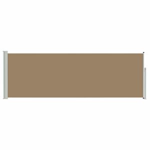 vidaXL Toldo Lateral Retr&aacute;til Cinzento-acastanhado 500 x 100 cm