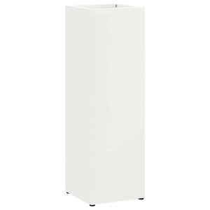 vidaXL Suporte de Guarda-Sol Branco 15,5 x 15,5 x 49 cm Metal