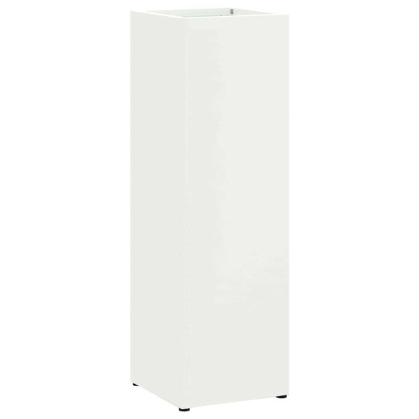 vidaXL Suporte de Guarda-Sol Branco 15,5 x 15,5 x 49 cm Metal