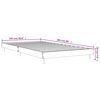 vidaXL Estrutura cama 100x200 cm derivados de madeira cinzento sonoma