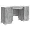 vidaXL Mesa Sonoma Cinzento 142,5 x 50 x 75 cm Derivados de Madeira
