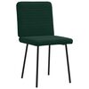 vidaXL Cadeiras de jantar 2 pcs veludo verde-escuro