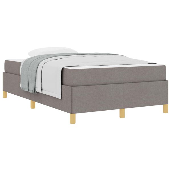 vidaXL Estrutura da Cama Cinzento-acastanhado 120 x 190 cm tecido