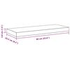 vidaXL Prateleiras de parede suspensas 4 pcs 60x23,5x3,8cm MDF branco