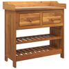 vidaXL Arm&aacute;rio de Jardim com gaveta Natural 78 x 36,5 x 78cm