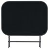 vidaXL Mesa de jardim dobr&aacute;vel 100x75x72 cm vidro e a&ccedil;o cinzento