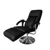 vidaXL Cadeira de massagens couro artificial preto