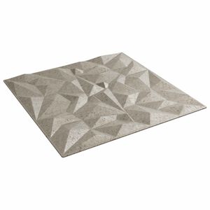 vidaXL Pain&eacute;is de parede 12 unid. 50 x 50 cm Beton Ametista Espuma XPS