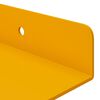 vidaXL Prateleira Flutuante 2 pcs Amarelo Mostarda 100 x 9 x 2,5 cm