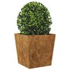 vidaXL Plantador de Jardim 50x50x50 cm a&ccedil;o resistente &agrave;s intemp&eacute;ries