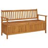 vidaXL Banco de arruma&ccedil;&atilde;o para jardim 148 cm madeira de ac&aacute;cia maci&ccedil;a