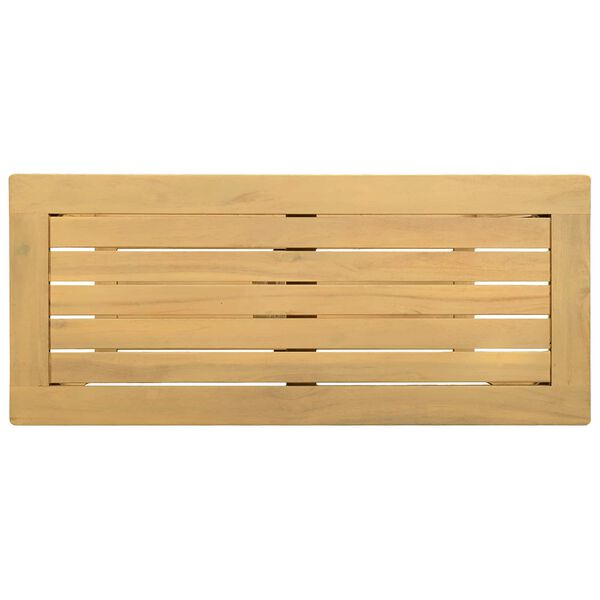 vidaXL Mesa Console de Jardim Ac&aacute;cia clara 80 x 35 x 75 cm