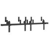 vidaXL Kit de ferragens para porta deslizante 152,5 cm a&ccedil;o preto