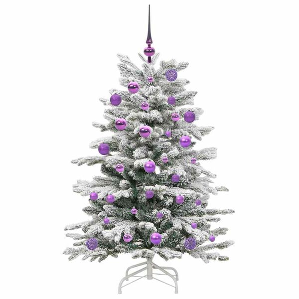 vidaXL &Aacute;rvore de Natal Articulada Artificial Branco 120 cm PE e PVC