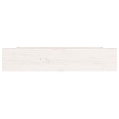vidaXL Gavetas de cama 4 pcs madeira de pinho maciça branco
