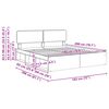 vidaXL Estrutura da Cama com cabeceira Cinza Sonoma 180 x 200 cm