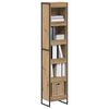 vidaXL Gabinete de Livros Carvalho Artesanal 80 x 30 x 155 cm