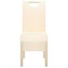 vidaXL Cadeiras de jantar 2 pcs tecido cor creme