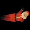 vidaXL Pai Natal insufl&aacute;vel deitado com luzes LED 160 cm