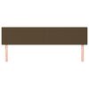 vidaXL Cabeceiras castanho-escuro 180x5x78/88 cm tecido