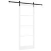 vidaXL Porta Deslizante ORKDAL Branco e Preto 93 x 232 cm