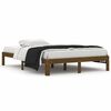 vidaXL Estrutura de cama 140x200 cm pinho maci&ccedil;o castanho mel