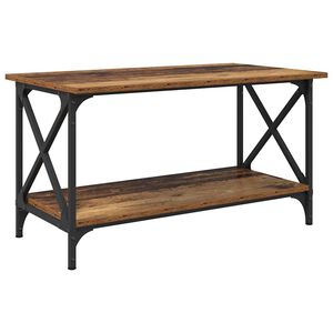 vidaXL Mesa de centro Madeira antiga 80 x 45 x 45.5 cm
