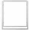 vidaXL Suporte para lenha 80x28x86 cm a&ccedil;o inoxid&aacute;vel