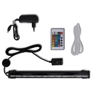 vidaXL L&acirc;mpada submers&iacute;vel bolhas para aqu&aacute;rio RGB 32 cm