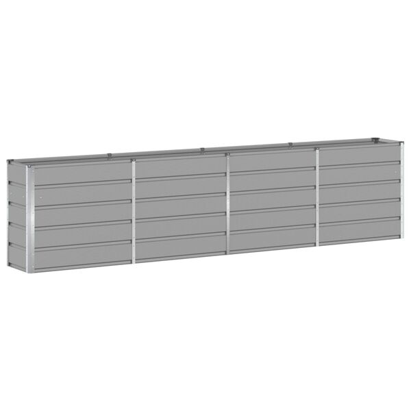 vidaXL Floreira Cinzento-claro 160 x 40 x 75 cm A&ccedil;o