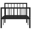 vidaXL Estrutura de cama 90x200 cm metal preto