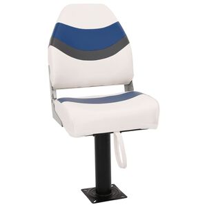 vidaXL 2 pcs conjunto assento de barco dobr&aacute;vel com encosto alto